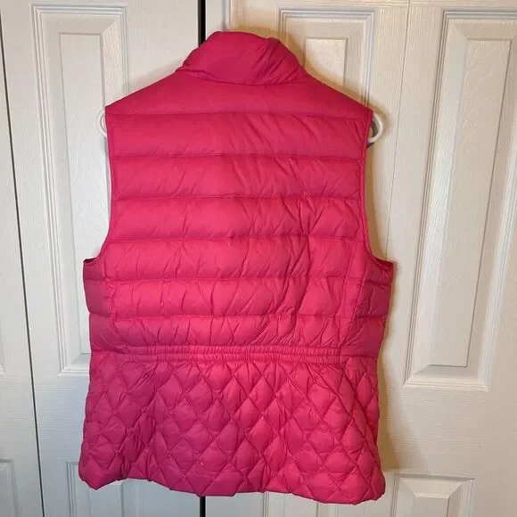 Talbots Down Puffer Vest Womens Large Pink - Picture 5 of 12